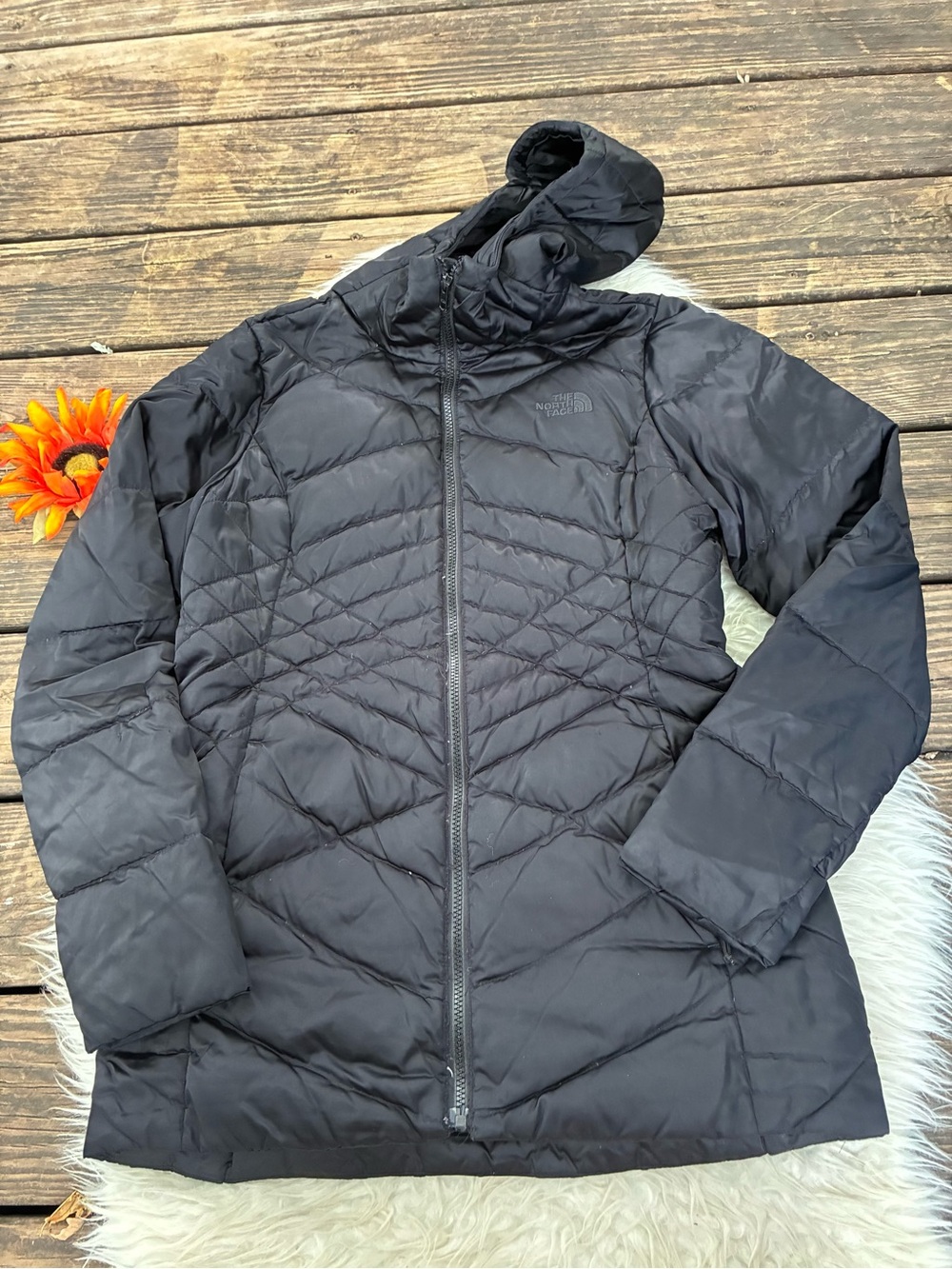 The North Face Women's Black Insulated Hooded Jacket